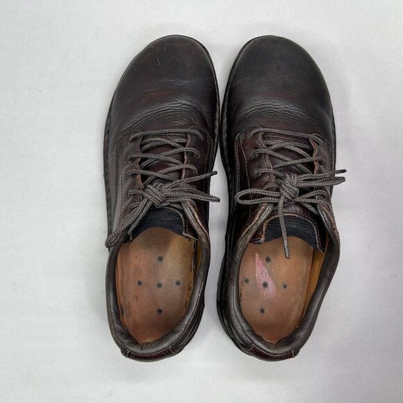 Red Wing Men's Size 9 Brown Leather Steel Toe Lace Up Work Shoes - Picture 8 of 12